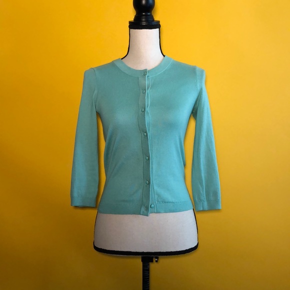 KATE SPADE New York Tiffany blue cardigan sweater - Picture 2 of 10